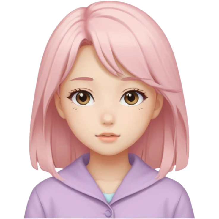 Gorgeous Beautiful Pretty Anime-Pastel-Girl aesthetic emoji