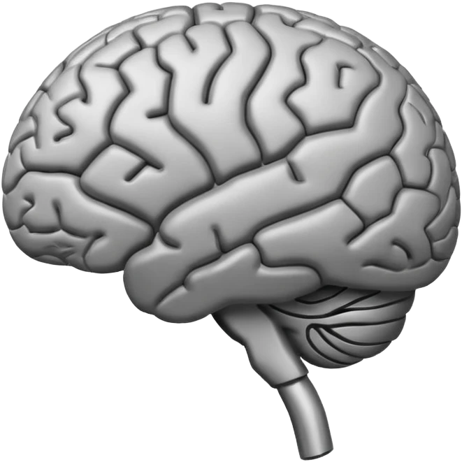 A thinking brain emoji