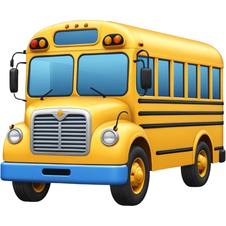 bluebird school bus emoji