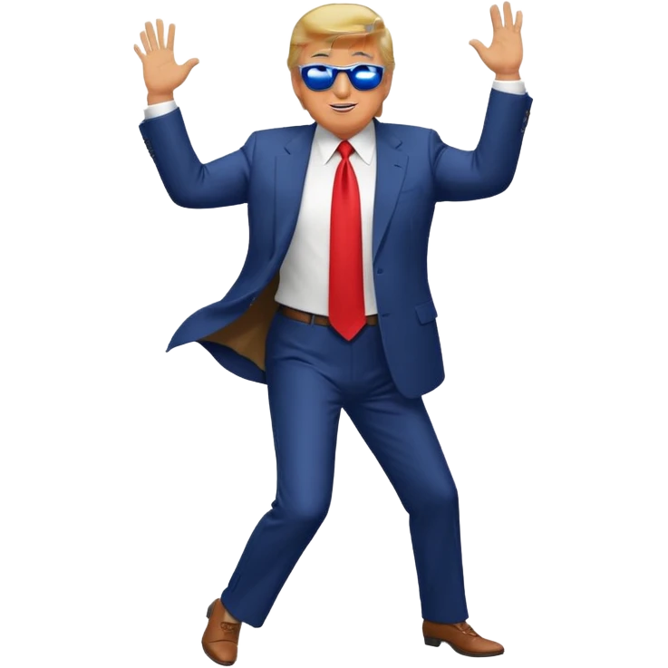 Donald Trump bailando emoji