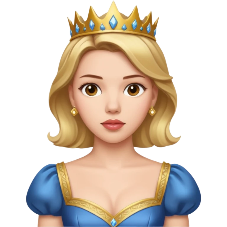 Scarlett Johansson in a princess dres emoji