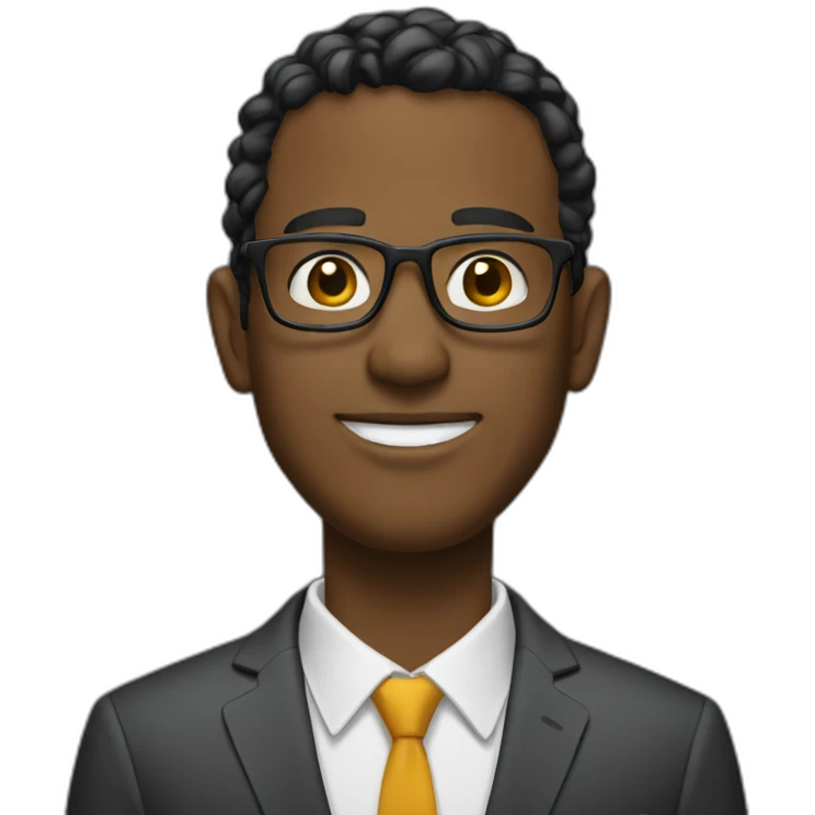 Journalist informal suit mulato emoji