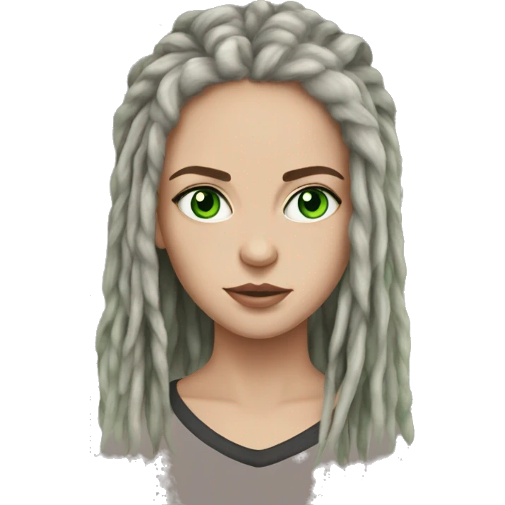 Effy Stonem, portrait, dread-locks, green eyes  emoji