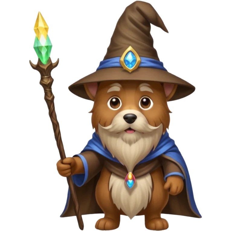 Dog wizard emoji