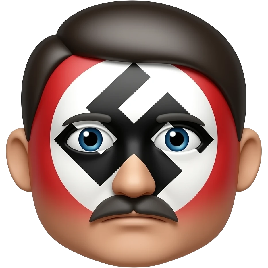 crie um emoji nazista com o hitler emoji
