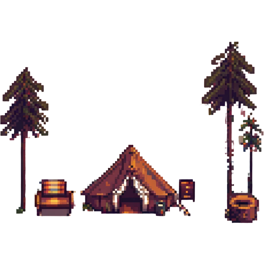 glamping sunset emoji