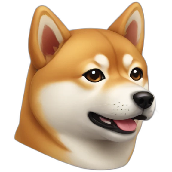 Round shiba emoji