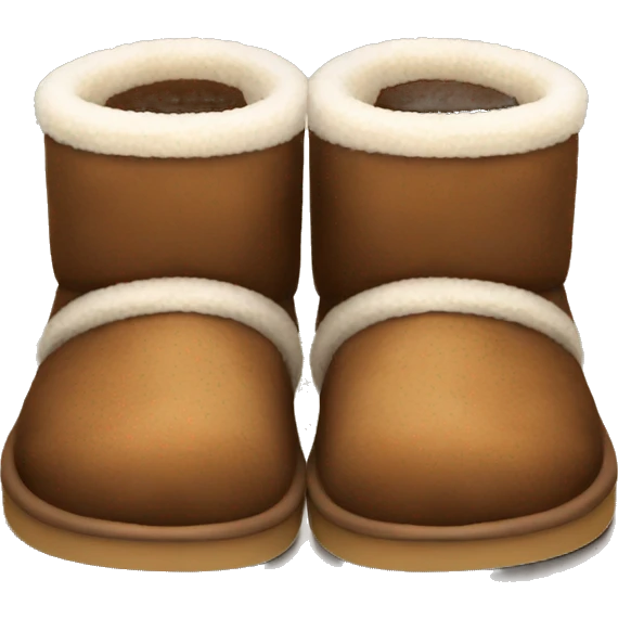 brown cozy ugg slippers emoji