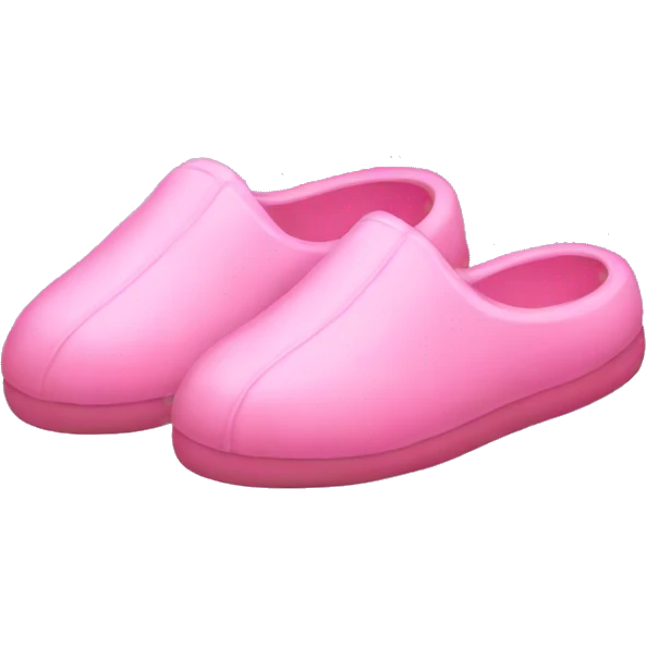 Pink slippers emoji