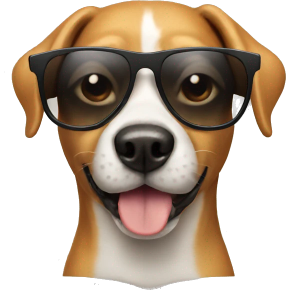 dog with sunglasses emoji