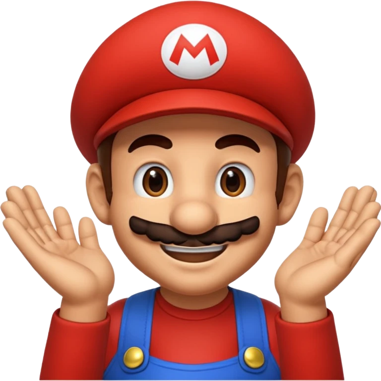 Super Mario thanking emoji