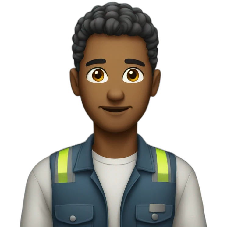truck driver young emoji
