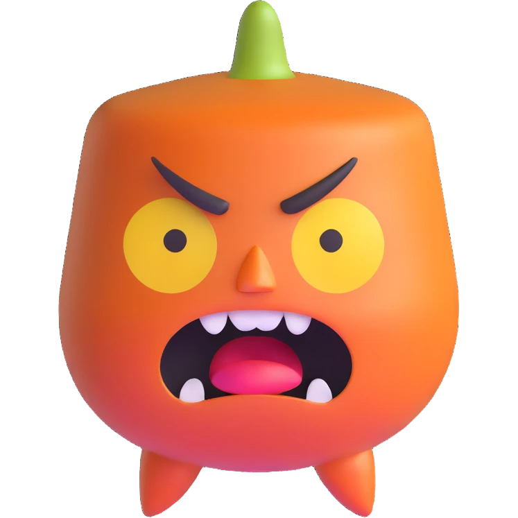 Umbralma from Baldur's Gate 3 with angry expression emoji