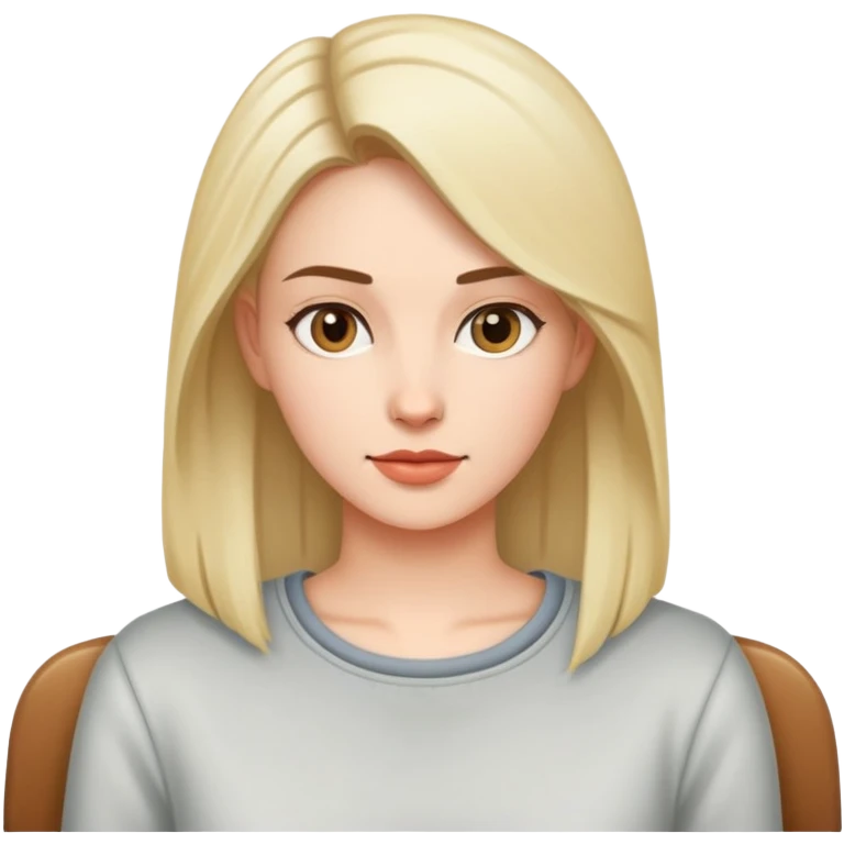casual female portrait indoors emoji
