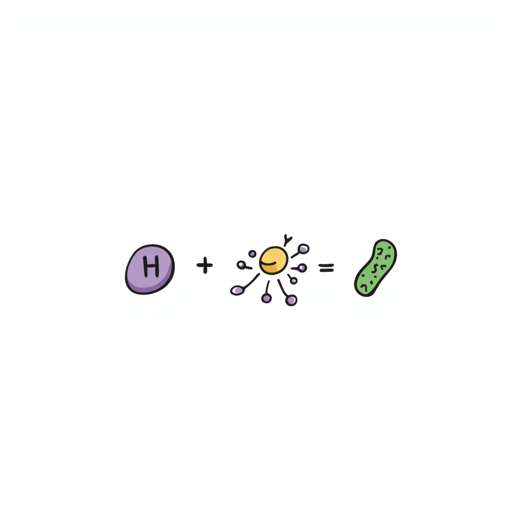 Organized hormone action sequence: three-panel hand-drawn diagram showing 1) purple hormone molecule icon, 2) yellow receptor binding event, and 3) green cellular response. Clean layout with simple arrows connecting events and minimal clean design. emoji