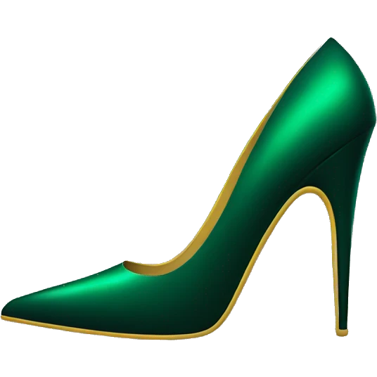 Dark green stiletto  emoji