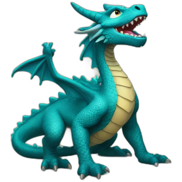 dragon wearing emoji