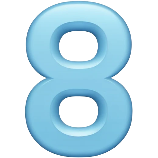 Number 10 in light blue color emoji