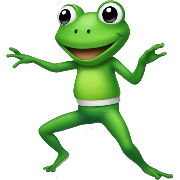 Dancing frog emoji