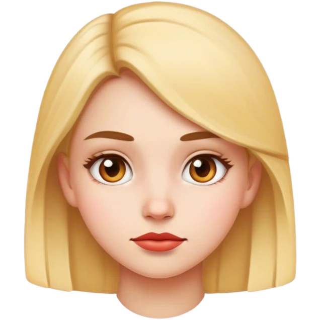 Side eye emoji on a girl face emoji