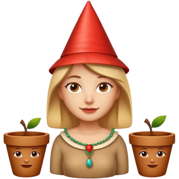 cartoon Apple iOS emoji style woman, pastel colors, Chilean wooden kitchen background, clay pots, warm light, detailed and clean vector art emoji