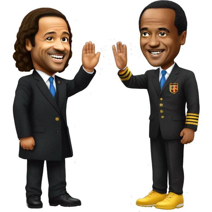 ronaldiho greeting aul biya emoji