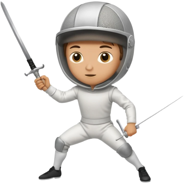 A fencer's entire body emoji