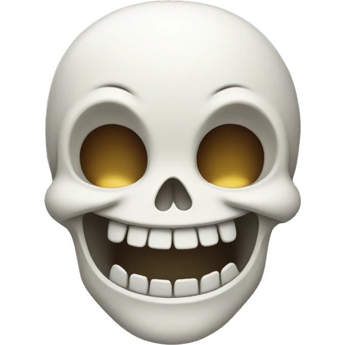 Laughing white skull  emoji