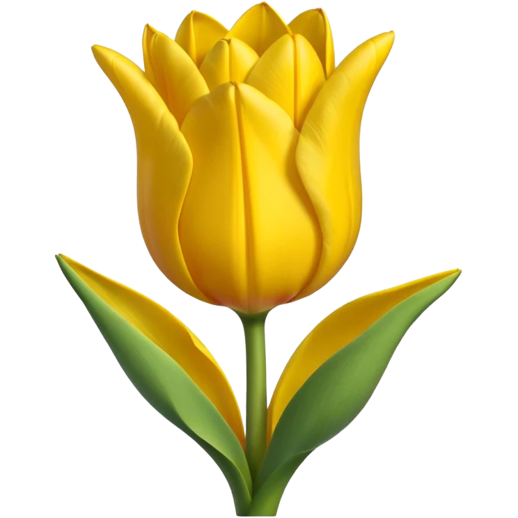 Emoji de tulipán amarillo emoji