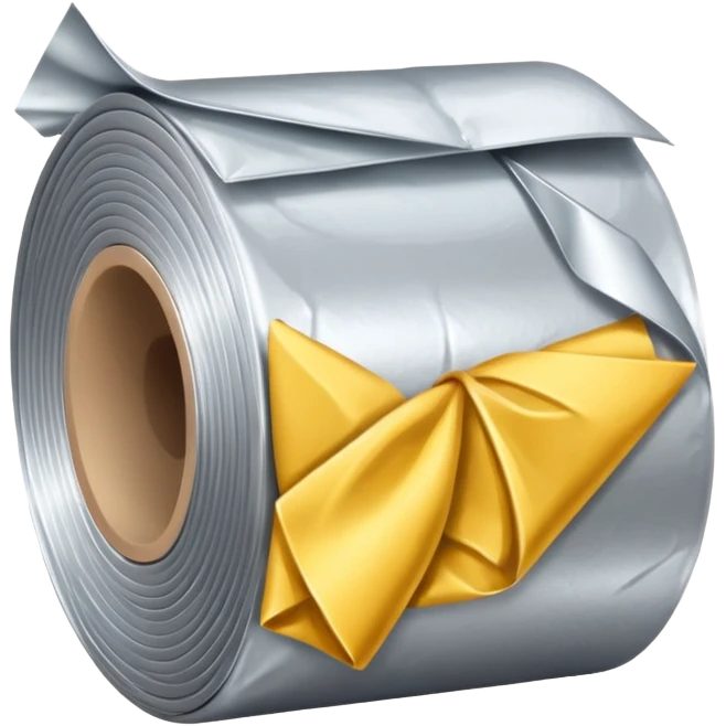 silver foil roll  emoji