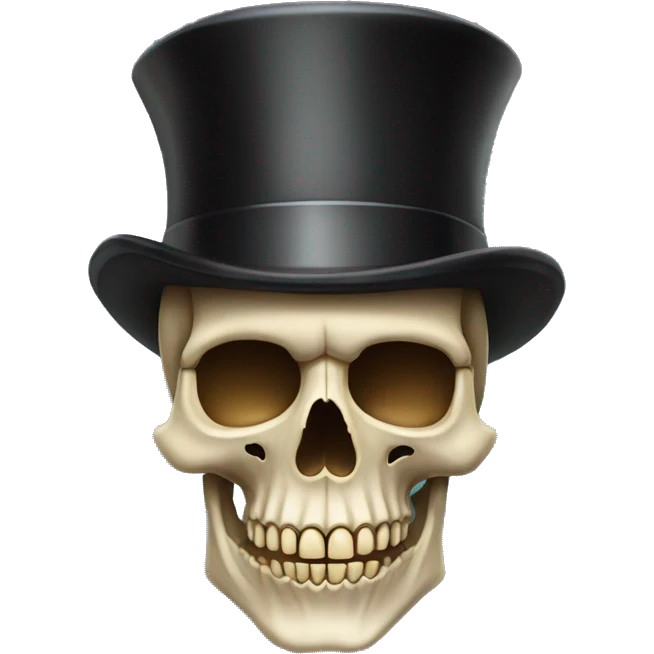 Skull with Tophat emoji