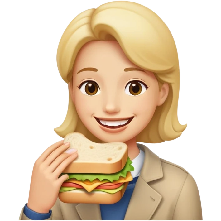 Classic smile hold dig in mouth emoji
