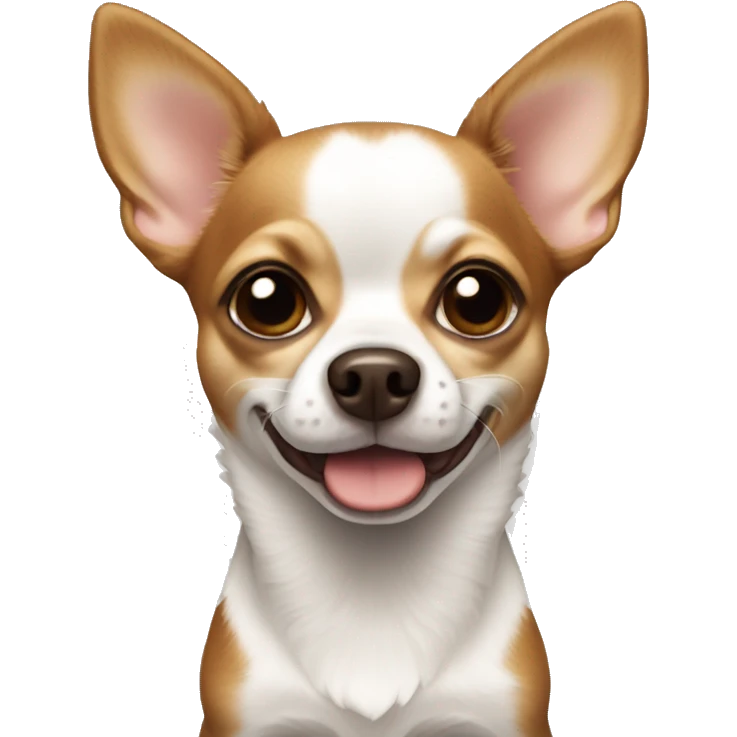 Chihuahua brown and white emoji