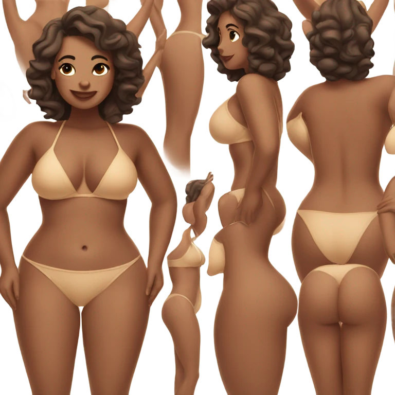 curvy bikini woman emoji