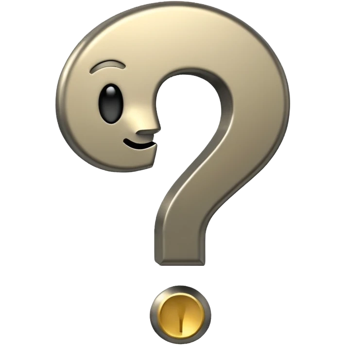 question mark with a thinking face emoji emoji