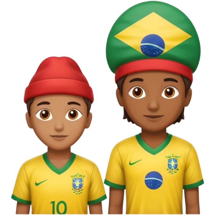 Nepal and brasil emoji