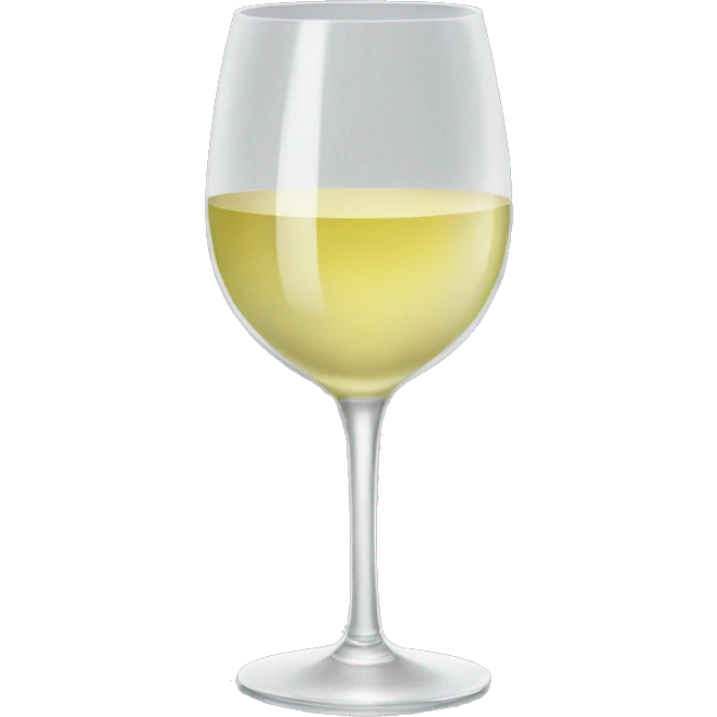 White wine glass emoji