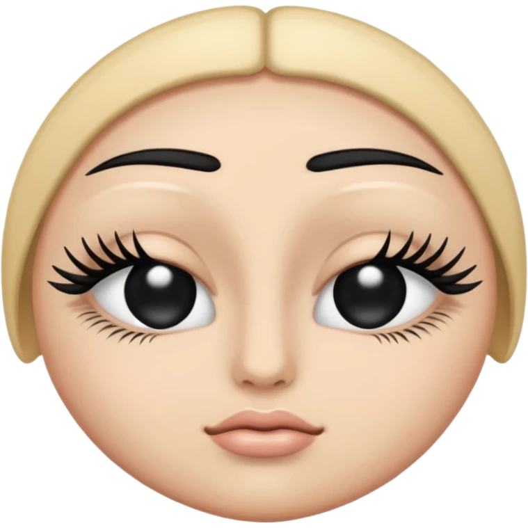 I want a version of the "single eye" generic unicode emoji but the eye is shut, eye lids down over the eye... not human face... like its just the eye ball, well you can see a bit of the eye lashes as well... I just want a version of this emoji where the eye is closed emoji