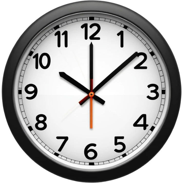 make Clock without numbers  emoji