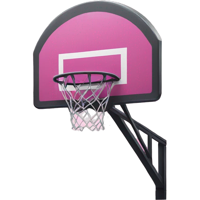 a pink basketball hoop emoji