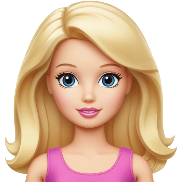 Barbie doll with blonde hair emoji