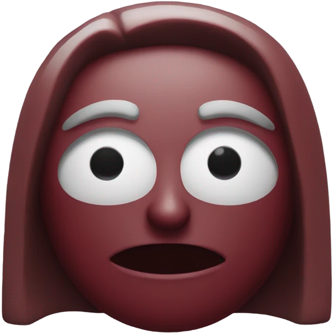 Dark red  emoji