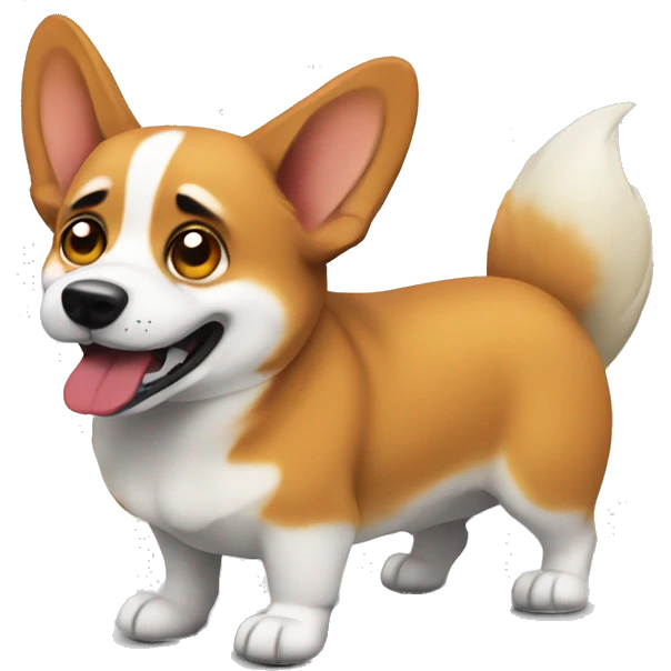 Evil corgi emoji