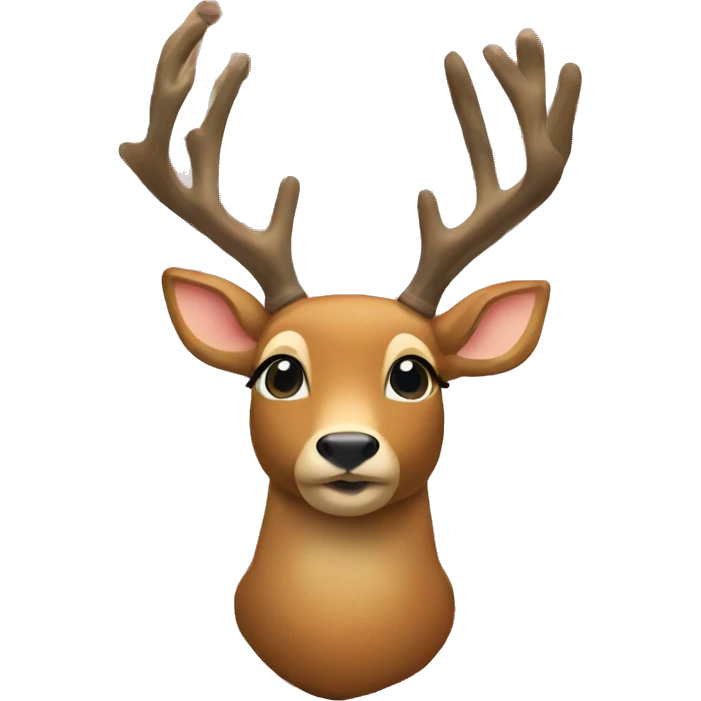 Christmas deer emoji