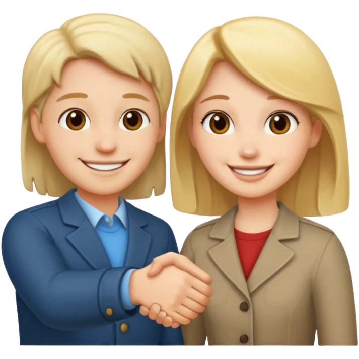 a couple shakes hands emoji