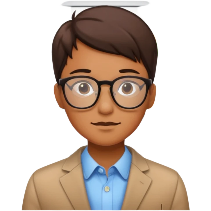 person looking at colorful graphs emoji