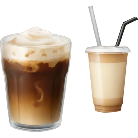 Ice coffee emoji