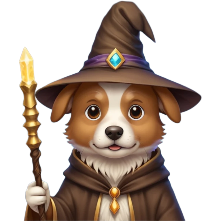Dog wizard emoji