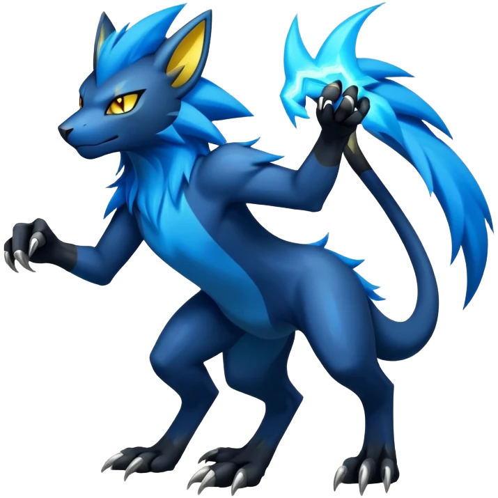 Manectric-Luxray-Fakémon-hybrid-creature (full body)  emoji