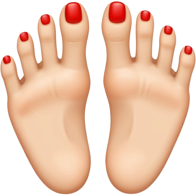 Toes flipping the bird emoji